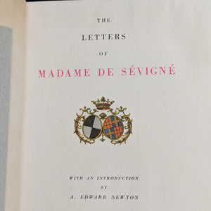The Letters of Madame de Sévigné by Madame de Sévigné (RARE Carnavalet Edition), 1927 📜🇫🇷✒️
