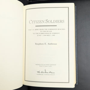 Citizen Soldiers by Stephen E. Ambrose (Signed Collectors Edition), 1997 📜✍️🎖️