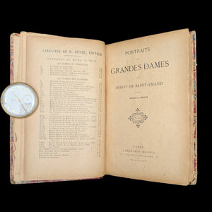Portraits de Grandes Dames by Imbert de Saint-Amand (RARE New Edition, c. 1897) ✨📜🇫🇷
