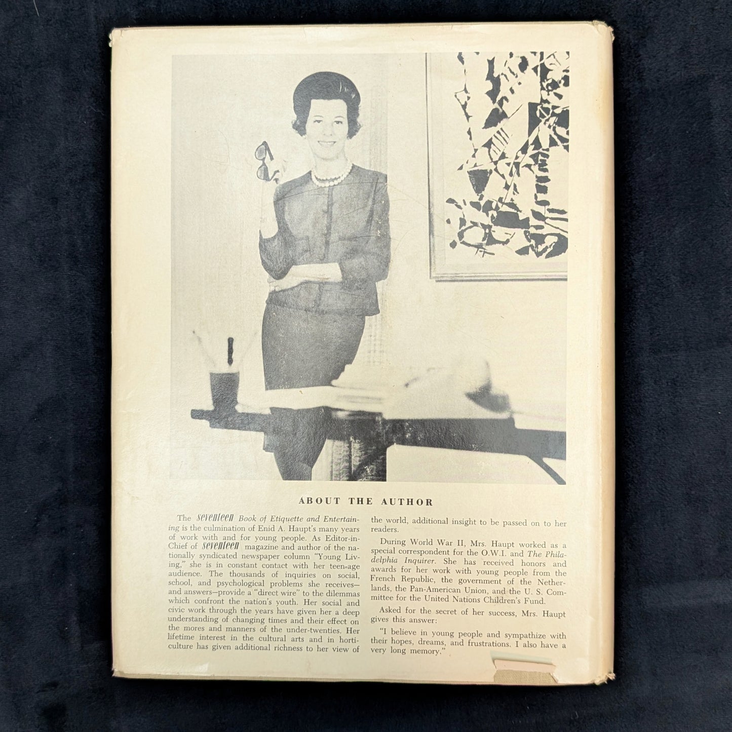 The Seventeen Book of Etiquette & Entertaining, by Enid A. Haupt, (Second Printing), 1963 📜✨👩🏫