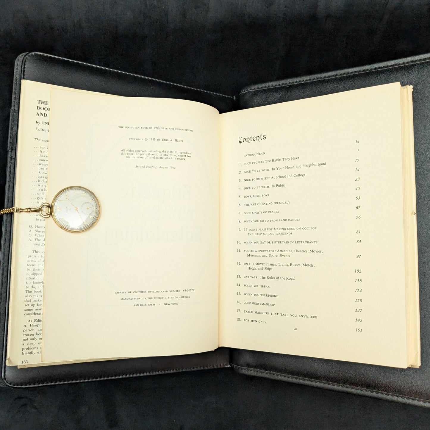 The Seventeen Book of Etiquette & Entertaining, by Enid A. Haupt, (Second Printing), 1963 📜✨👩🏫