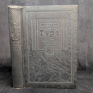 Types That Talk: Catalog of Type Faces by Barnhart Brothers & Spindler (RARE), c. 1920s 🖨️🎨✒️