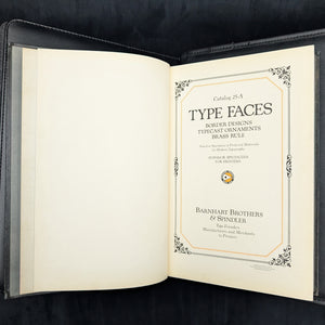 Types That Talk: Catalog of Type Faces by Barnhart Brothers & Spindler (RARE), c. 1920s 🖨️🎨✒️