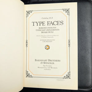 Types That Talk: Catalog of Type Faces by Barnhart Brothers & Spindler (RARE), c. 1920s 🖨️🎨✒️