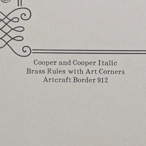 Types That Talk: Catalog of Type Faces by Barnhart Brothers & Spindler (RARE), c. 1920s 🖨️🎨✒️