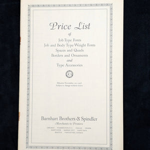 Types That Talk: Catalog of Type Faces by Barnhart Brothers & Spindler (RARE), c. 1920s 🖨️🎨✒️