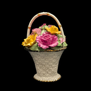 Royal Albert Musical Flower Basket – Old Country Roses (RARE 1962 Launch Year), "Fur Elise" 🎶🌹🇬🇧