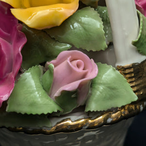 Royal Albert Musical Flower Basket – Old Country Roses (RARE 1962 Launch Year), "Fur Elise" 🎶🌹🇬🇧