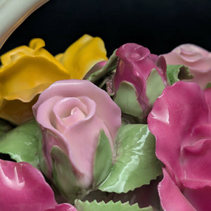 Royal Albert Musical Flower Basket – Old Country Roses (RARE 1962 Launch Year), "Fur Elise" 🎶🌹🇬🇧