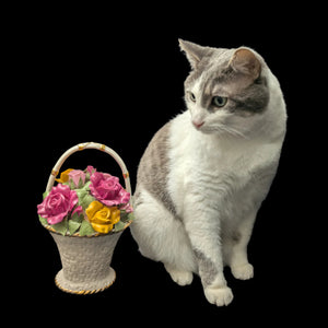 Royal Albert Musical Flower Basket – Old Country Roses (RARE 1962 Launch Year), "Fur Elise" 🎶🌹🇬🇧