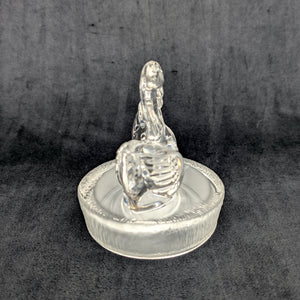 RCR Lead Crystal Swan Pair Sculpture – 24% Lead Crystal, Clear & Frosted Base (Italy), c. 1980 💖💐🇪🇸