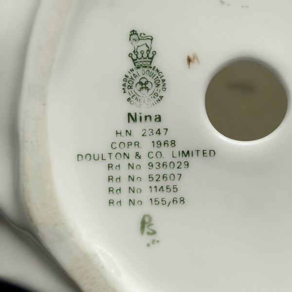 Vintage Royal Doulton "Nina" Figurine (RARE HN 2347), Peggy Davies Design, c. 1968 🩰🇬🇧👑