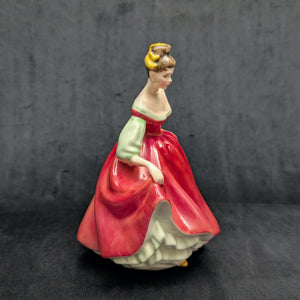 Vintage Royal Doulton "Fair Lady" Figurine (HN 2832), Red Dress, Peggy Davies Design, c. 1977 🩰🇬🇧👑