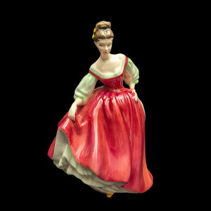 Vintage Royal Doulton "Fair Lady" Figurine (HN 2832), Red Dress, Peggy Davies Design, c. 1977 🩰🇬🇧👑