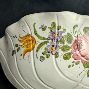 Vintage Italian Hand-Painted Swan Wall Fountain/Planter – Two-Piece Floral Ceramic Set (ITALY), c. 1960 🦢🇮🇹🌸