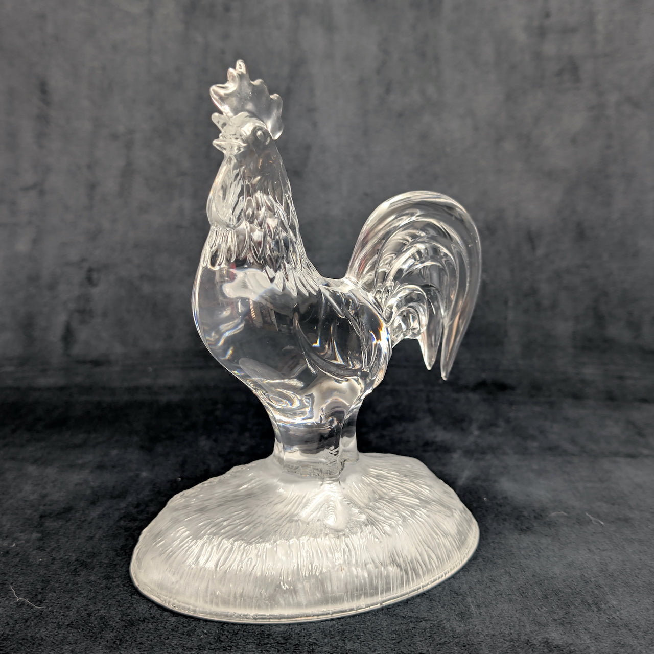 Cristal d'Arques Lead Crystal Rooster Figurine