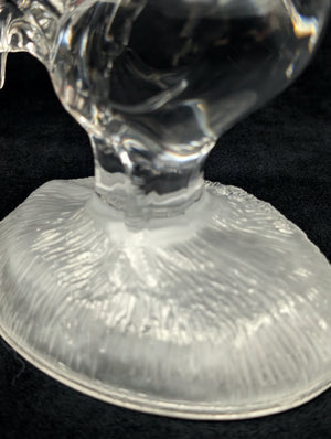 Cristal d'Arques Bleikristall-Hahnfigur (Frankreich)