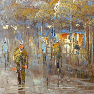 Escena callejera de París con el Arco del Triunfo de Vermen 🇫🇷