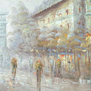 Escena callejera de París con el Arco del Triunfo de Vermen 🇫🇷