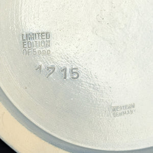 Limited Edition German Salt Glaze Stein – Medieval Knights Relief, RARE No. 1715 of 5000 (Western Germany), c. 1979 🍺🇩🇪🛡️