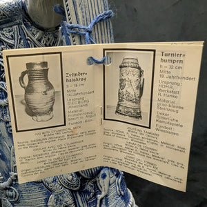 Limited Edition German Salt Glaze Stein – Medieval Knights Relief, RARE No. 1715 of 5000 (Western Germany), c. 1979 🍺🇩🇪🛡️