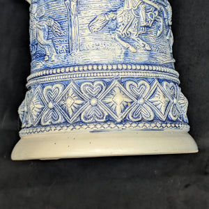 Limited Edition German Salt Glaze Stein – Medieval Knights Relief, RARE No. 1715 of 5000 (Western Germany), c. 1979 🍺🇩🇪🛡️