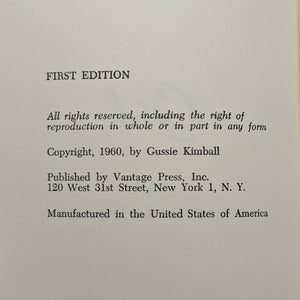Gitele by Gussie Kimball (Signed, First Edition), 1960 📜✍️💖
