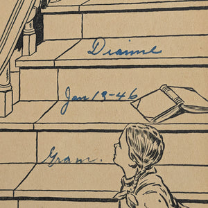 Little Men by Louisa May Alcott, Illustrated by Erwin L. Hess (Vintage, Inscribed Edition), 1940. 🏡👦🏻✨