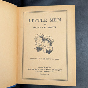 Little Men by Louisa May Alcott, Illustrated by Erwin L. Hess (Vintage, Inscribed Edition), 1940. 🏡👦🏻✨