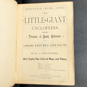 The Little Giant Cyclopedia by K. L. Armstrong (Rare Antique Edition), 1892 📚🔬💡