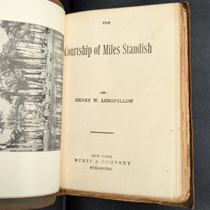 The Courtship of Miles Standish by Henry W. Longfellow (RARE Decorative Binding), c. late 19th-century 📜✍️🇺🇸
