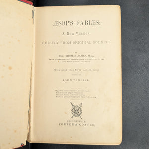 Aesop's Fables Illustrated by John Tenniel (Alta Edition), 1872. 🦊🐢📜