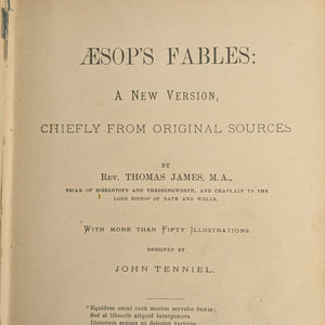 Aesop's Fables Illustrated by John Tenniel (Alta Edition), 1872. 🦊🐢📜