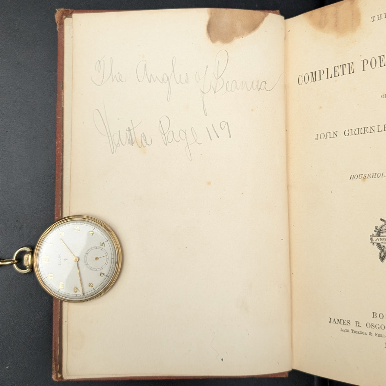 The Complete Poetical Works Of John Greenleaf Whittier, Household Edition, 1876