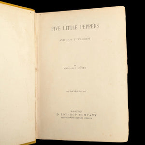 Five Little Peppers and How They Grew by Margaret Sidney (First Edition, First Printing), 1880 ๐จโ๐ฉโ๐งโ๐ฆ๐๐๏ธ