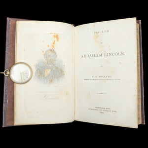 The Life of Abraham Lincoln by J.G. Holland (RARE, First Edition), 1866 🏛️📜🇺🇸