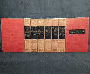 The Second World War by Winston S. Churchill (RARE, Complete First American Edition, 6-Volume Set), 1948–1953 🏛️⚔️🎖️