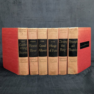 The Second World War by Winston S. Churchill (RARE, Complete First American Edition, 6-Volume Set), 1948–1953 🏛️⚔️🎖️