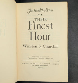 The Second World War by Winston S. Churchill (RARE, Complete First American Edition, 6-Volume Set), 1948–1953 🏛️⚔️🎖️