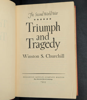 The Second World War by Winston S. Churchill (RARE, Complete First American Edition, 6-Volume Set), 1948–1953 🏛️⚔️🎖️