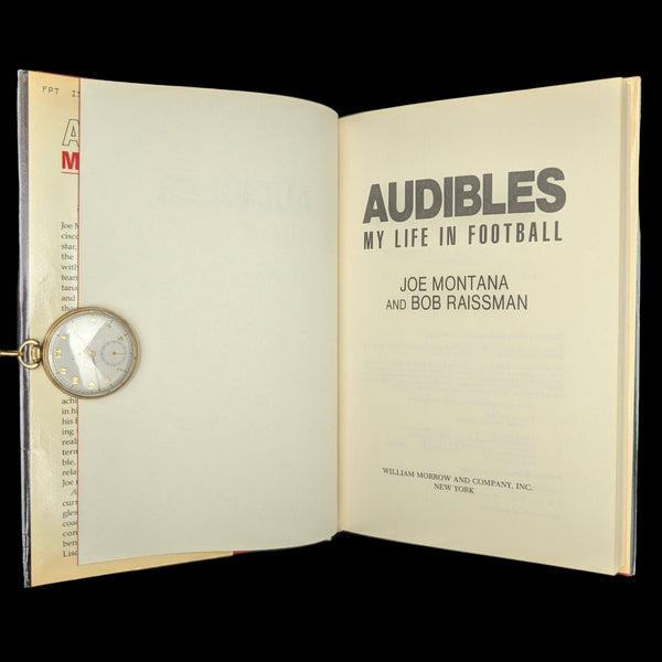Audibles: My Life in Football by Joe Montana (First Edition), 1986 🏈📜🏆