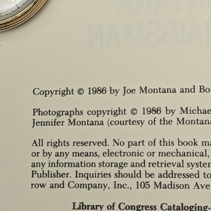 Audibles: My Life in Football by Joe Montana (First Edition), 1986 🏈📜🏆