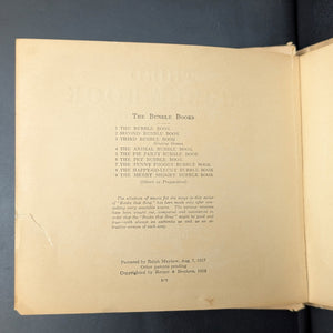 The Third Bubble Book by Ralph Mayhew and Burges Johnson (First Edition with Records), 1918 🎶🎯📖