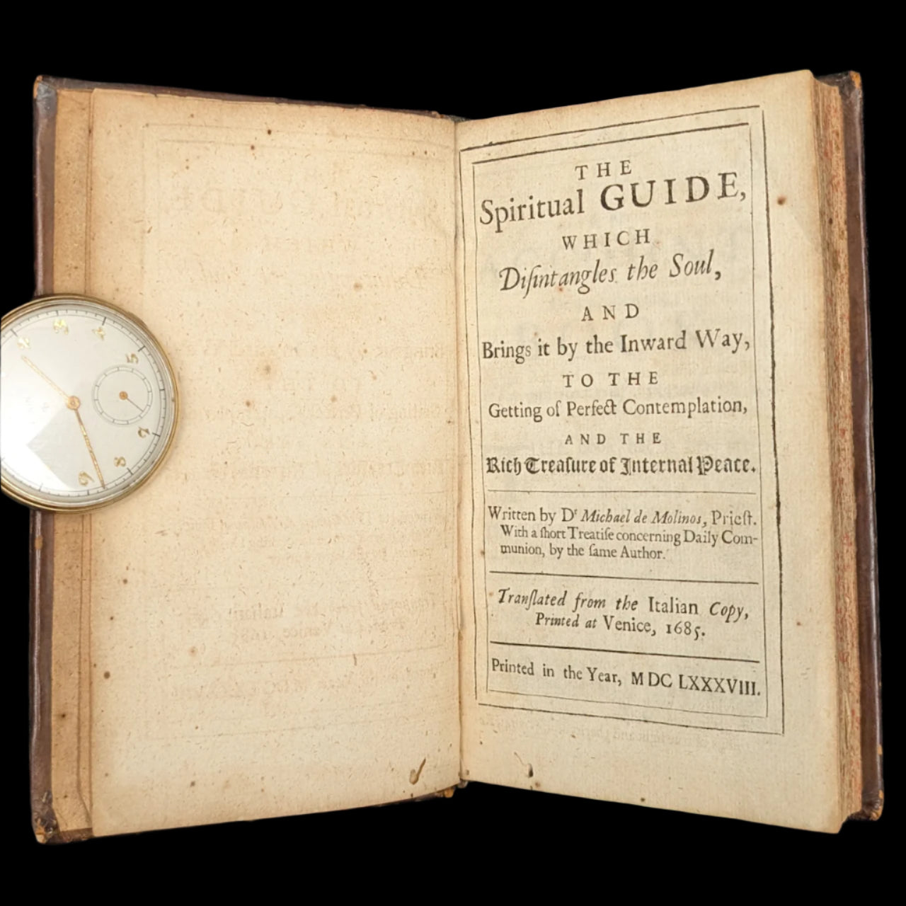 The Spiritual Guide by Michael de Molinos (Extremely Rare First English Edition), 1688 📖✝️🕊️