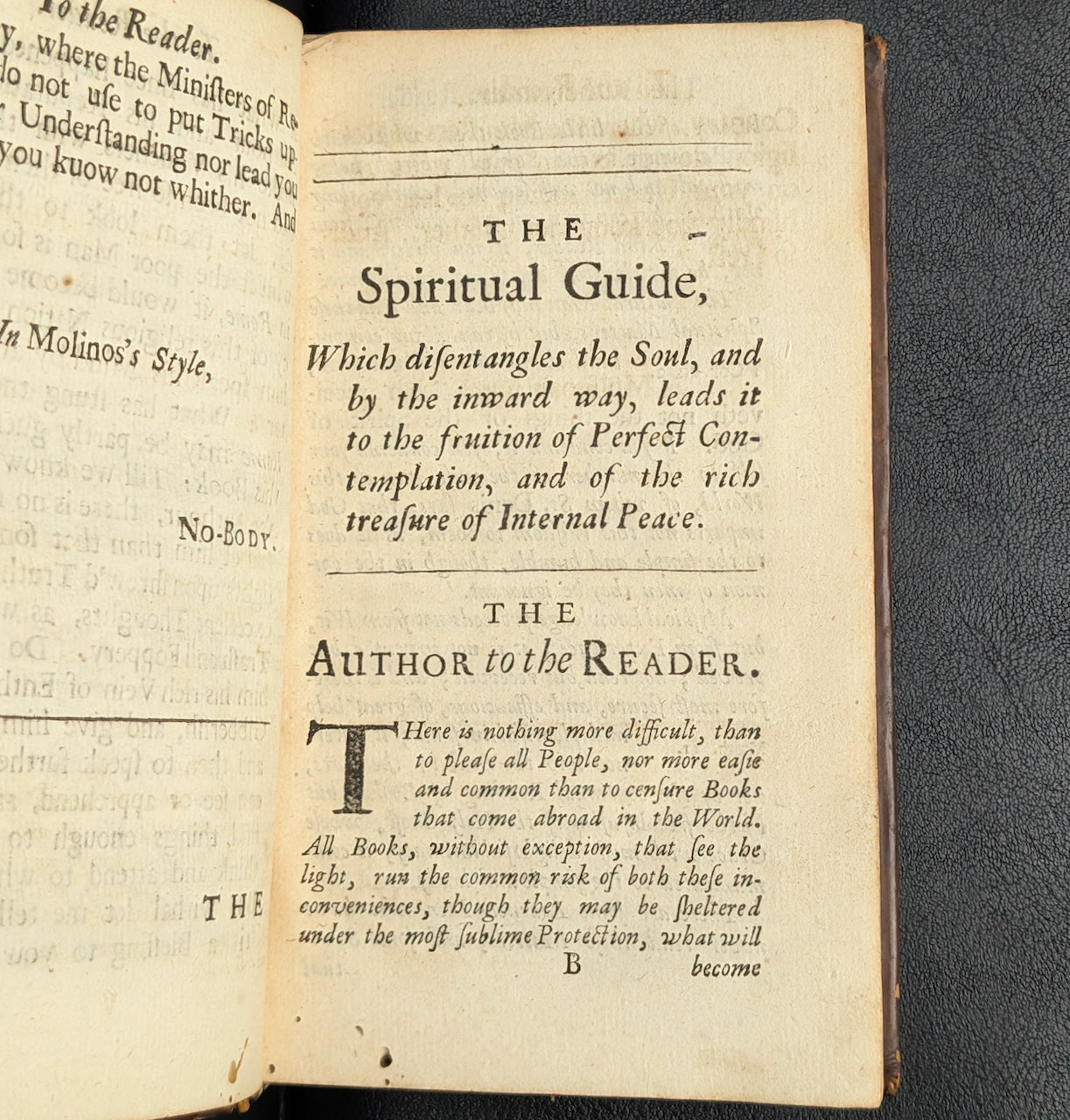 The Spiritual Guide by Michael de Molinos (Extremely Rare First English Edition), 1688 📖✝️🕊️