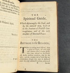 The Spiritual Guide by Michael de Molinos (Extremely Rare First English Edition), 1688 📖✝️🕊️