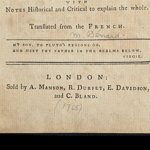 The Praise of Hell: Or, a View of the Infernal Regions (Extremely Rare, First English Edition), 1765 🔥👹📜