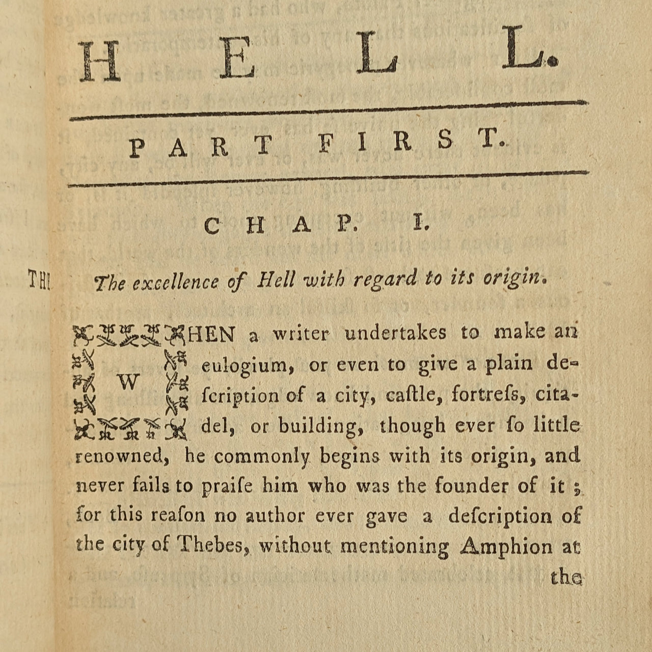 The Praise of Hell: Or, a View of the Infernal Regions (Extremely Rare, First English Edition), 1765 🔥👹📜