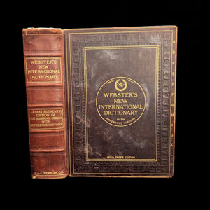Webster's New International Dictionary by G. & C. Merriam Co. (RARE India Paper Edition), 1915 🕰️ 📜📚