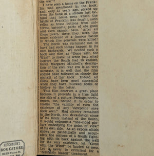 Gone with the Wind by Margaret Mitchell (Fifth Printing, July 1936), First Edition State 🏛️📜🇺🇸